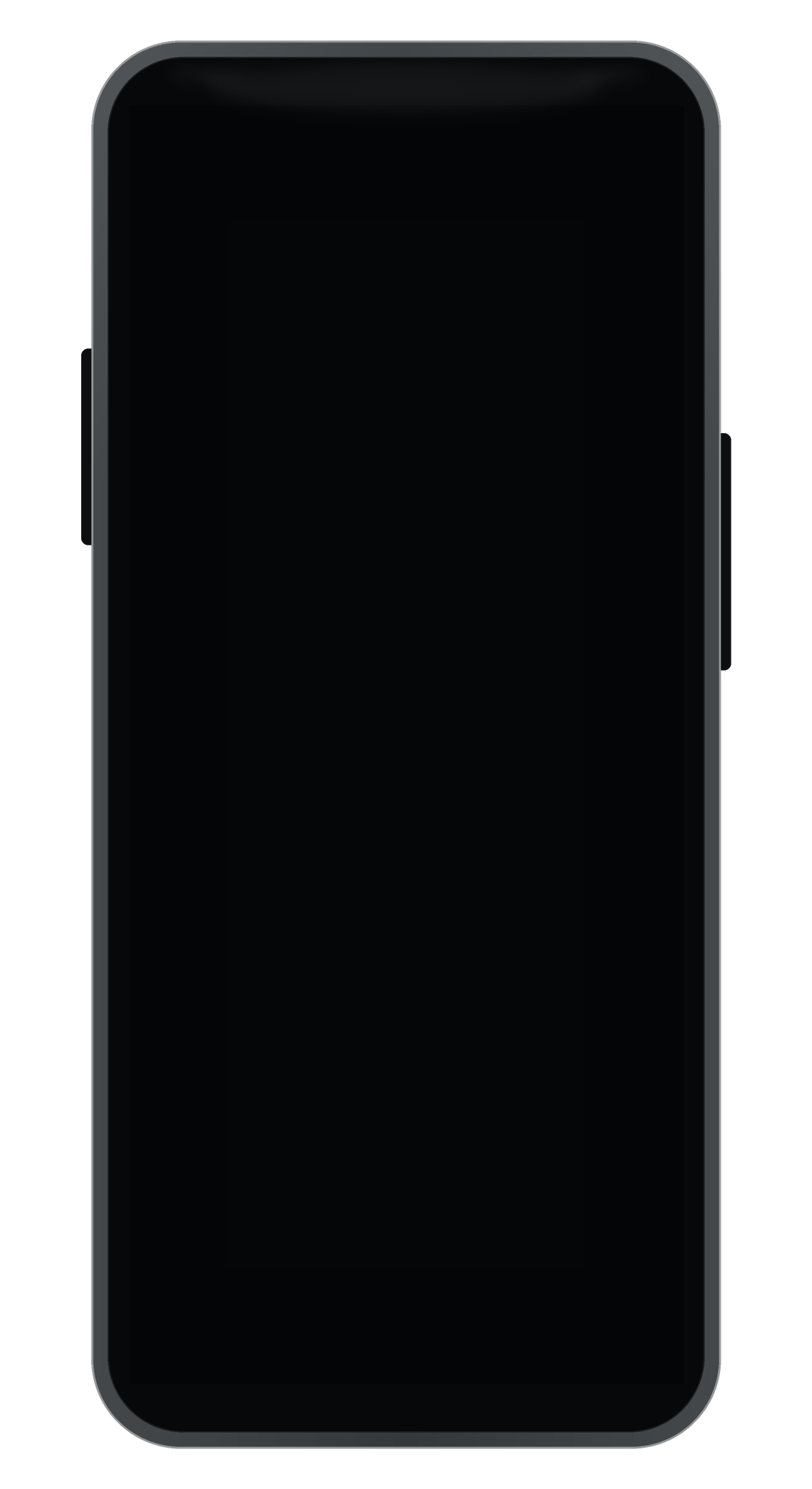 正面悬浮的石墨色 NOVA ONE 智能手机